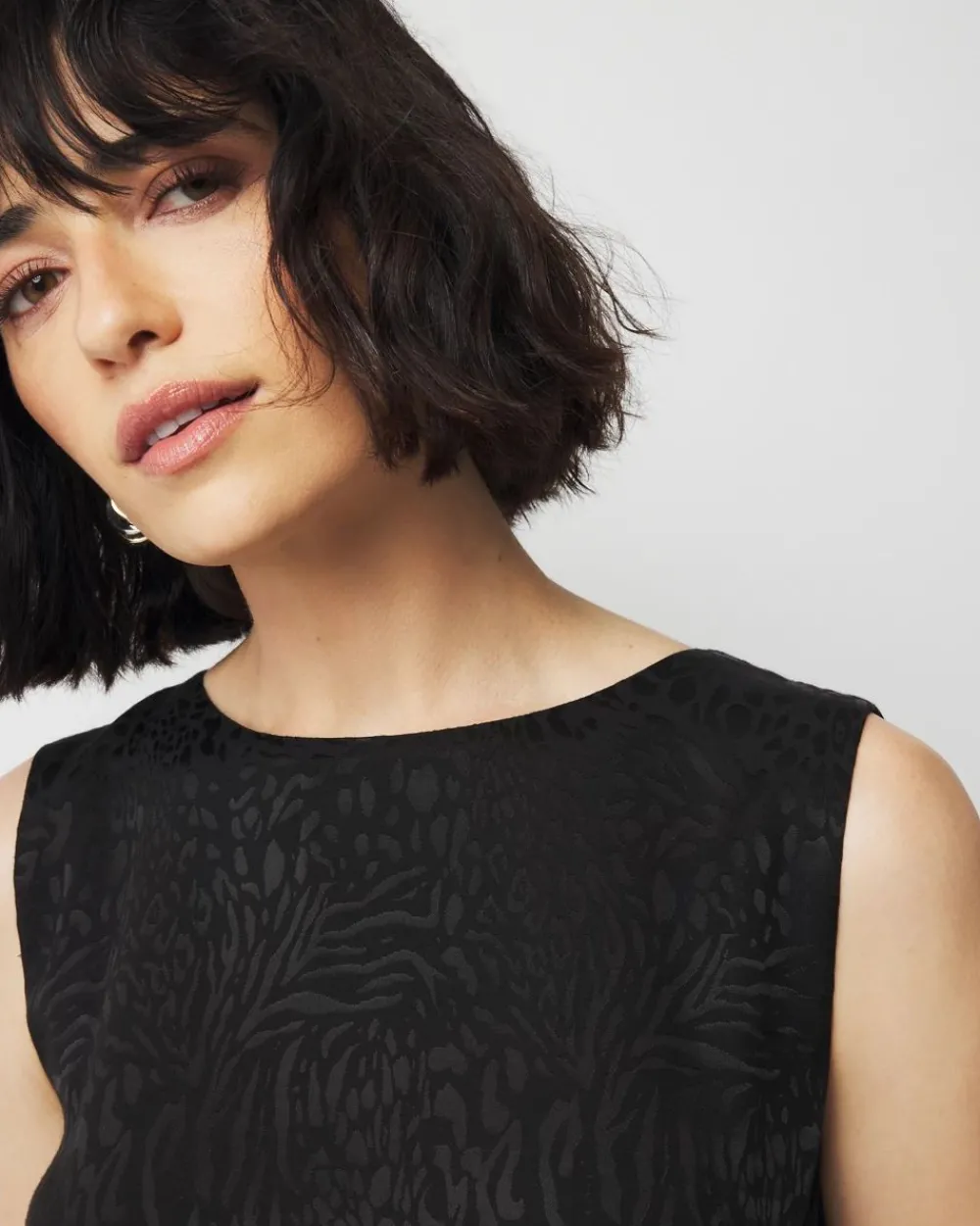 Animal-Print Jacquard Midi Dress*White House Black Market Discount