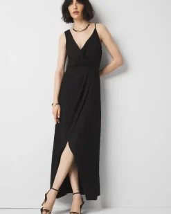 Asymmetric Black Maxi Dress*White House Black Market Best