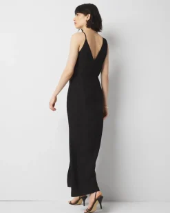 Asymmetric Black Maxi Dress*White House Black Market Best