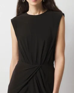 Asymmetric Draped Sheath Dress*White House Black Market Fashion