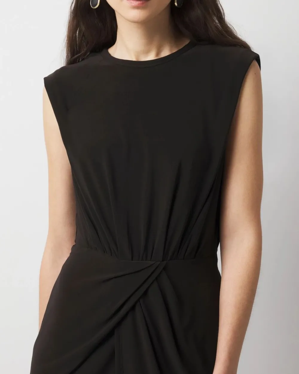Asymmetric Draped Sheath Dress*White House Black Market Fashion