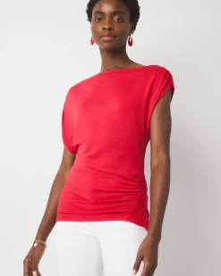 Asymmetric Ruched Top*White House Black Market Online