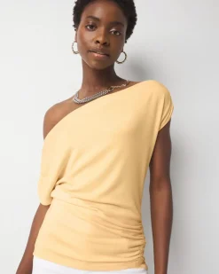 Asymmetric Ruched Top*White House Black Market New
