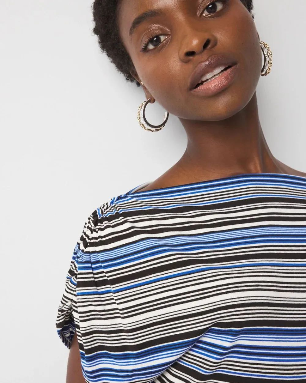 Asymmetric Ruched Top*White House Black Market Discount