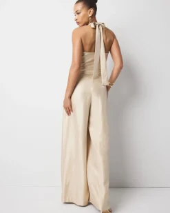 Belted Halter Jumpsuit*White House Black Market Online