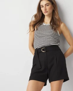 Belted Tailored Short*White House Black Market Fashion
