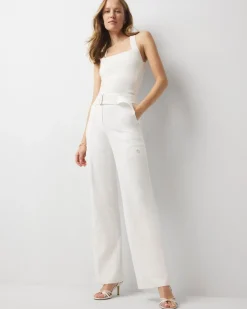 Belted Utility Wide Leg Pant*White House Black Market Fashion