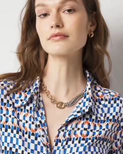 Blouson Tie-Waist Blouse*White House Black Market Discount