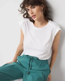 Braided Shoulder Tee*White House Black Market Fashion