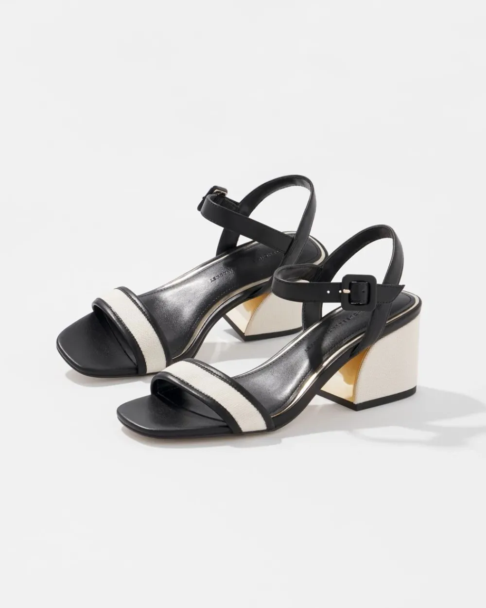 Canvas Block Heel Sandal*White House Black Market Best