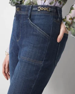 Chain Detail High-Rise Bootcut Jean*White House Black Market Best