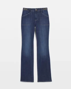 Chain Detail High-Rise Bootcut Jean*White House Black Market Best