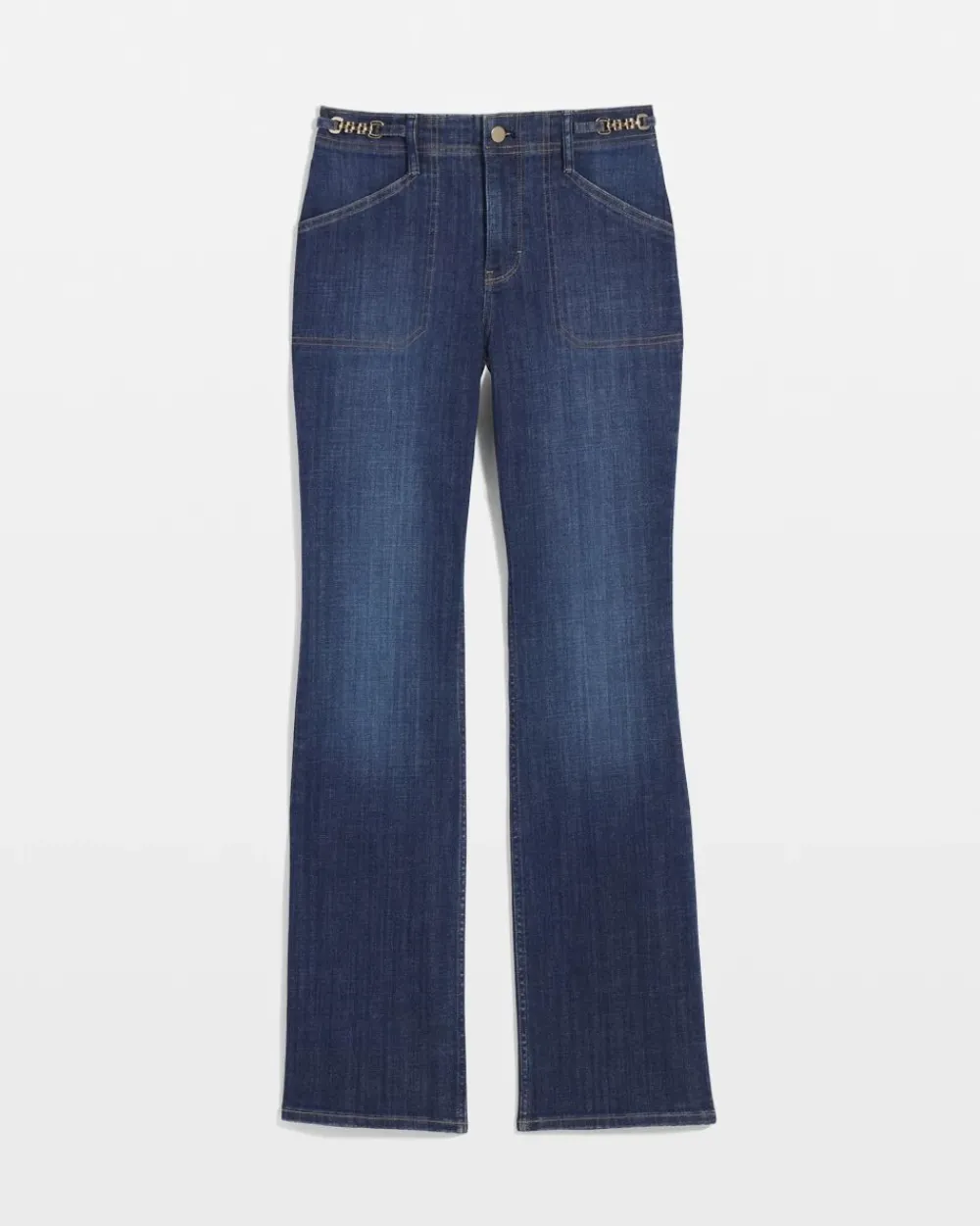 Chain Detail High-Rise Bootcut Jean*White House Black Market Best