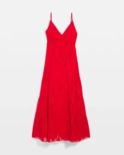 Chiffon Burnout Maxi Dress*White House Black Market New