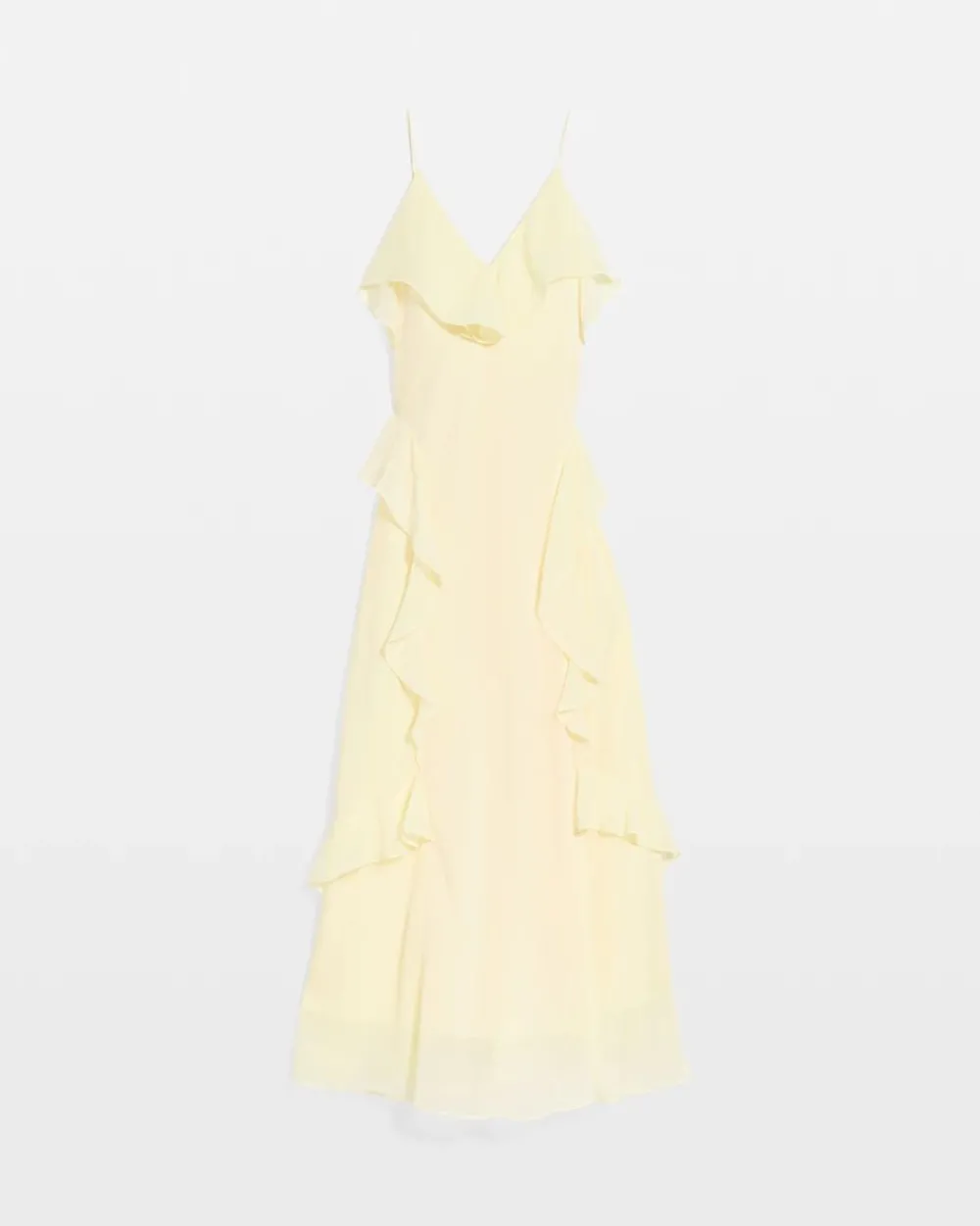 Chiffon Ruffle Slip Dress*White House Black Market Online