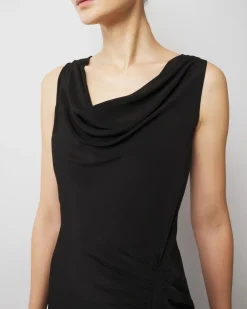Cowl Neck Ruched Midi Dress*White House Black Market Online