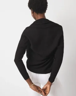 Crinkle Knit Cocoon Sweater*White House Black Market Fashion