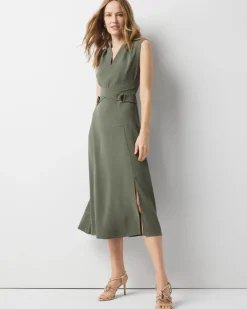 Crisscross Utility Midi Dress*White House Black Market Hot