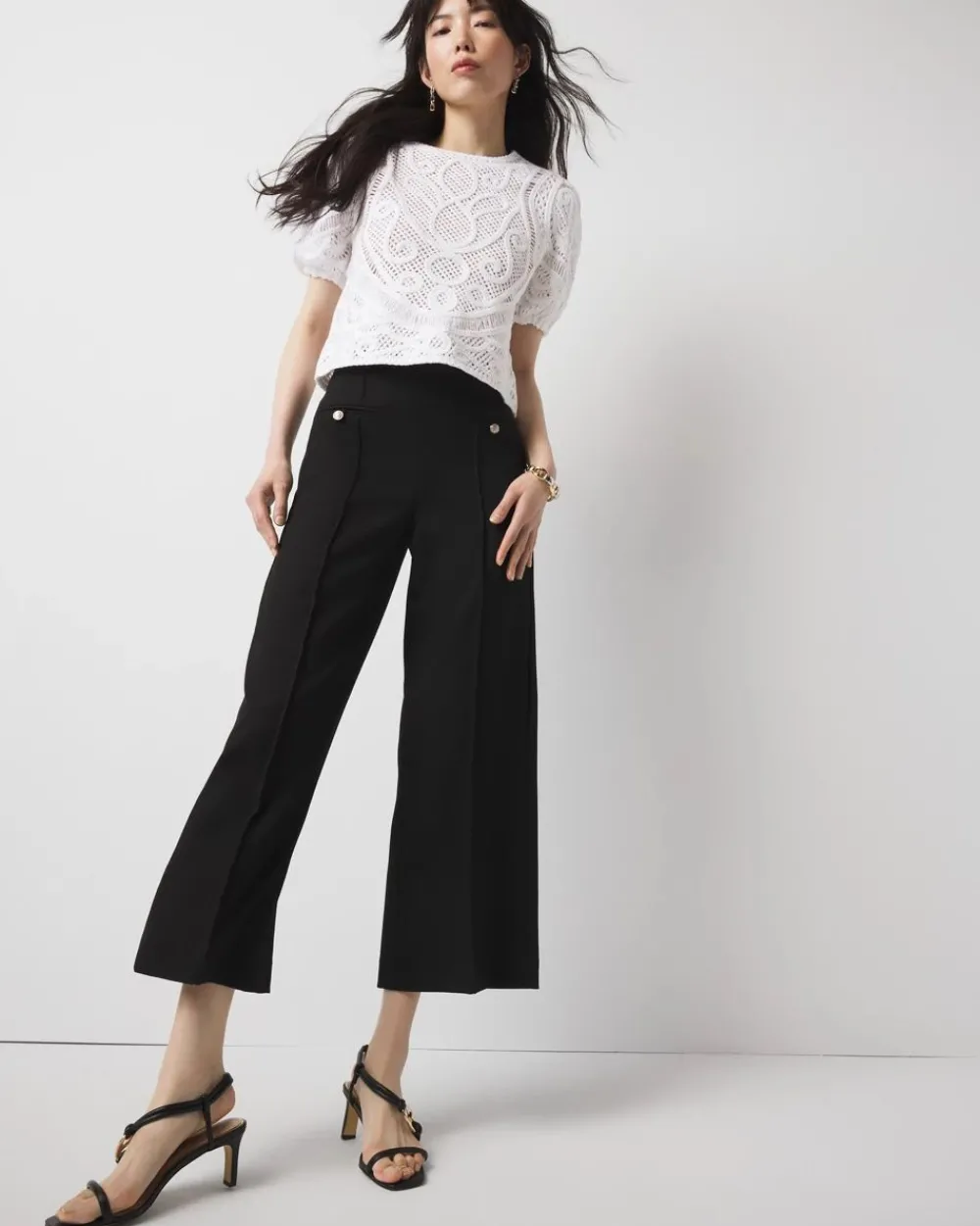 Cropped Wide Leg Pant*White House Black Market Online