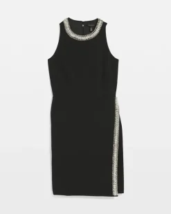 Crystal Embellished Mini Dress*White House Black Market Fashion