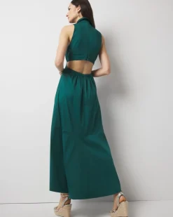 Cut-Out Collared Dress*White House Black Market New