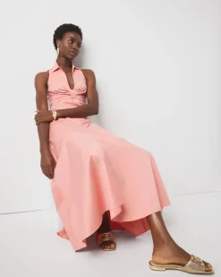 Cut-Out Collared Dress*White House Black Market Sale
