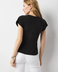 Draped Surplice Top*White House Black Market Clearance