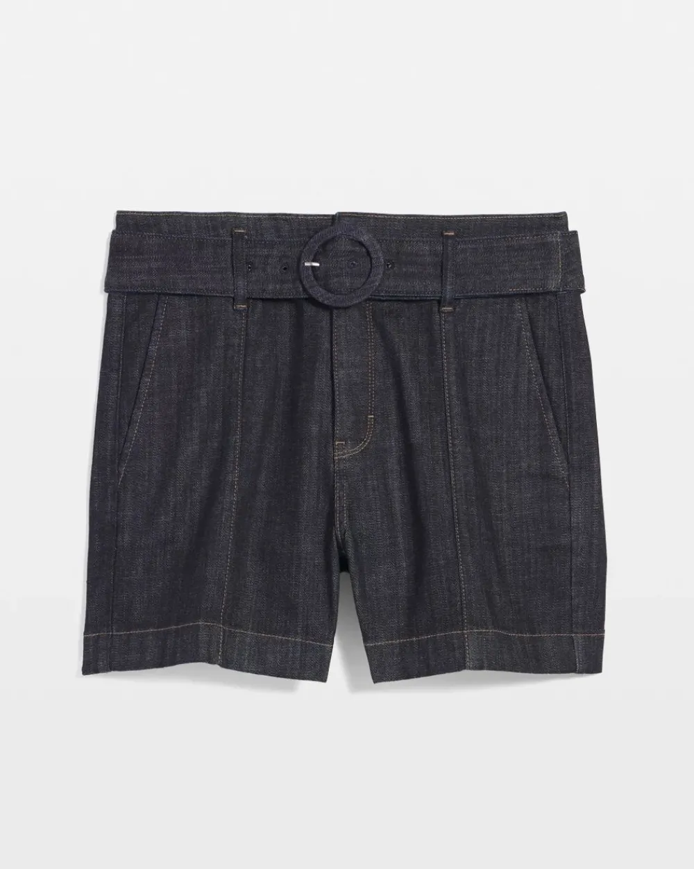 Extra High-Rise Belted Denim Short*White House Black Market Outlet