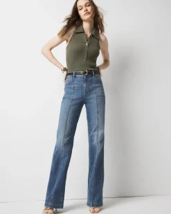 Extra High-Rise Novelty Pocket Trouser Jean*White House Black Market Best