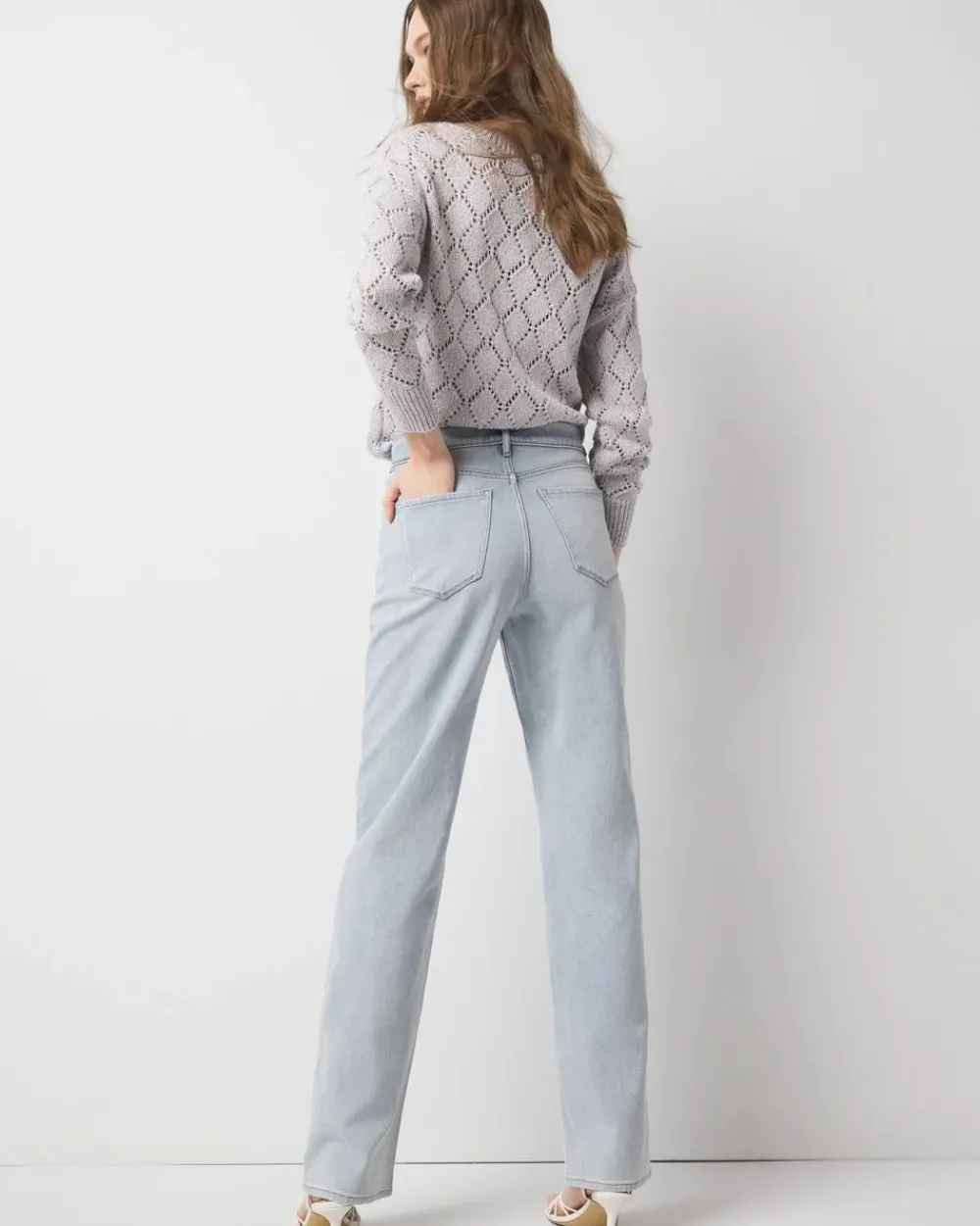 Extra High-Rise Relaxed Straight Jeans*White House Black Market Fashion