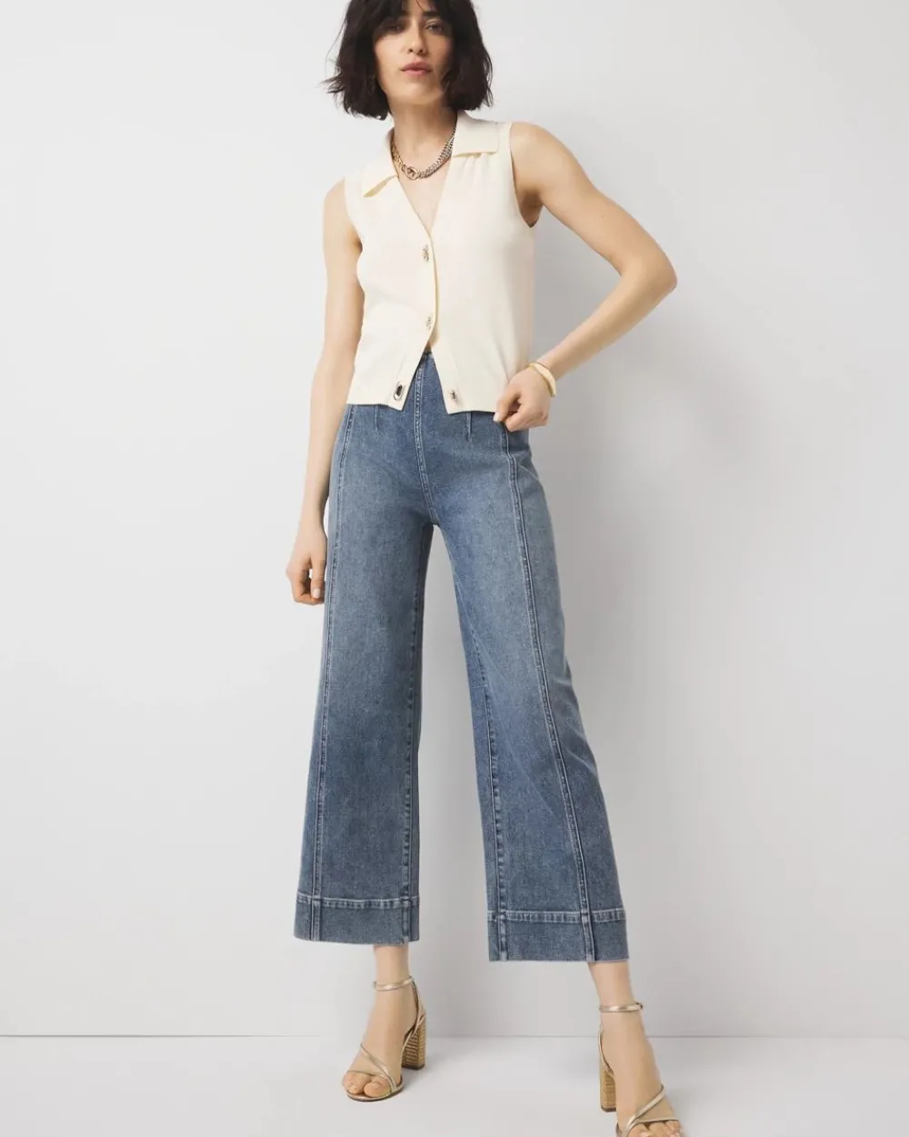 Extra High-Rise Wide Leg Cropped Jean*White House Black Market Online