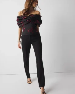 Floral Jacquard Bustier*White House Black Market Hot