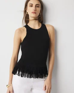 Fringe Hem Sweater Tank*White House Black Market Discount