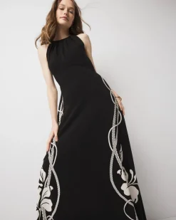 Graphic Floral Maxi Dress*White House Black Market Clearance