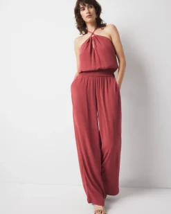 Halter O-Ring Jumpsuit Coverup*White House Black Market Best