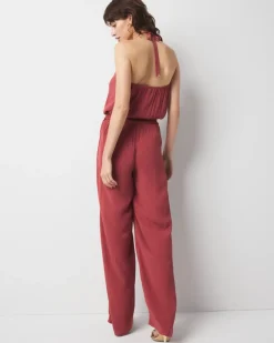 Halter O-Ring Jumpsuit Coverup*White House Black Market Best