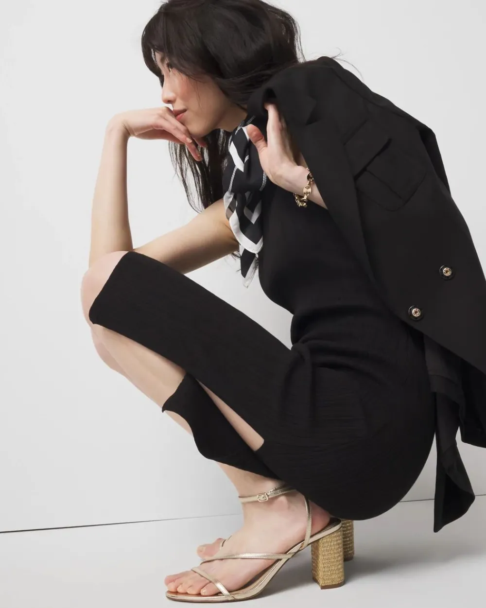 Halter Sweater Dress*White House Black Market Discount