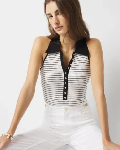 Henley Sweater Tank Top*White House Black Market New