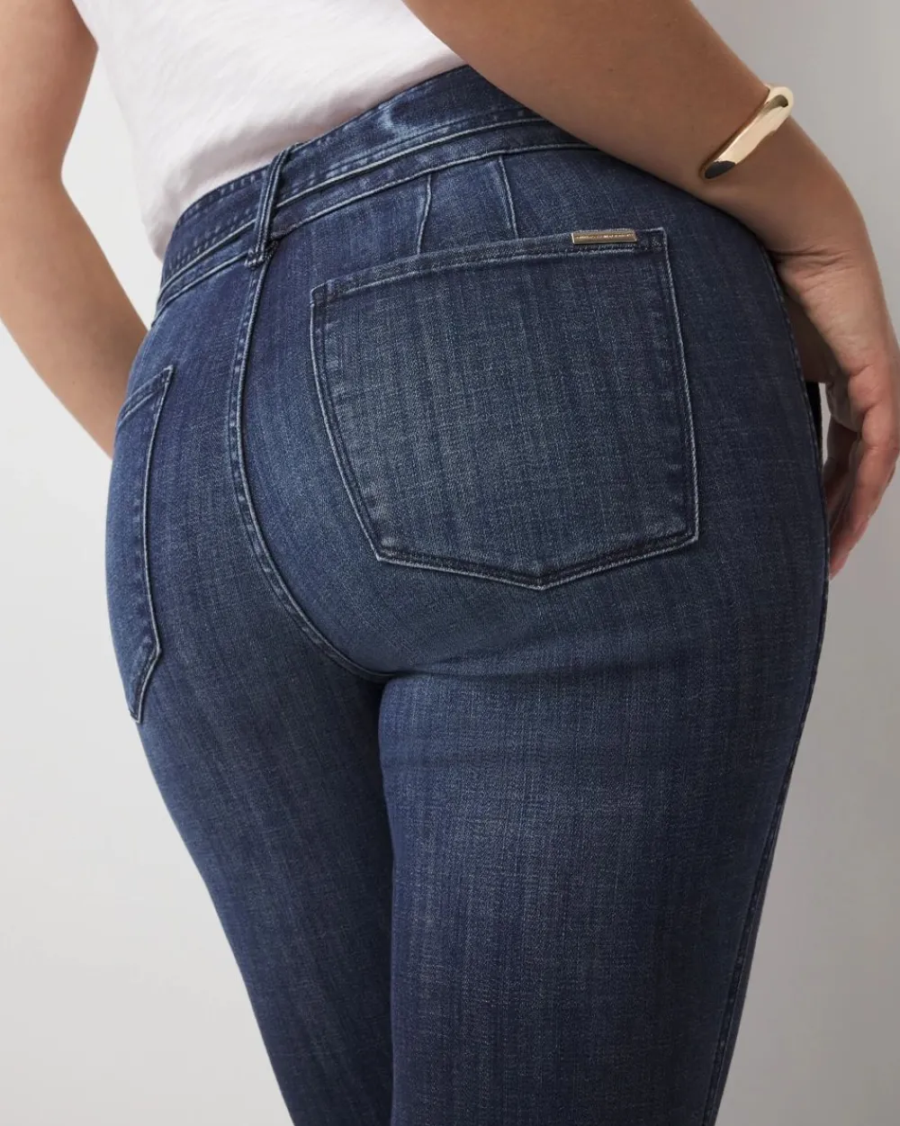 High-Rise Belted Skinny Flare Jeans*White House Black Market Hot