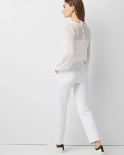 High-Rise Cargo Straight Jean*White House Black Market New