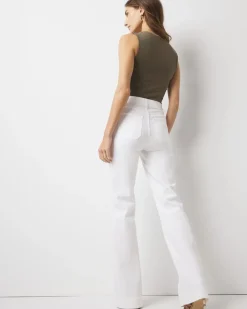 High-Rise Novelty Chain Trouser Jean*White House Black Market Fashion
