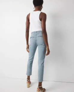 High-Rise Novelty Waist Slim Cropped Jean*White House Black Market Discount