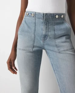High-Rise Novelty Waist Slim Cropped Jean*White House Black Market Discount
