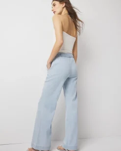 High-Rise Pull-On Wide Leg Jean*White House Black Market Online