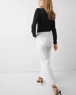 High-Rise Wide Leg Cropped Jeans*White House Black Market Clearance