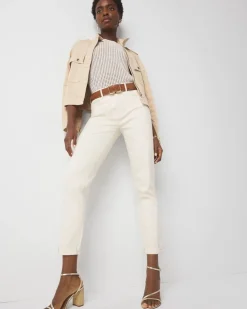 Mid-Rise Embellished Girlfriend Jean*White House Black Market Outlet