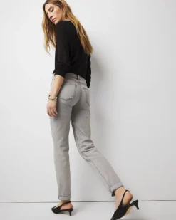 Mid-Rise Girlfriend Jeans*White House Black Market Fashion