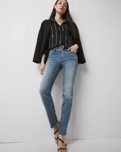 Mid-Rise Slim Jeans*White House Black Market Discount