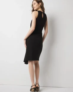 Petite Asymmetric Ruched Mini Dress*White House Black Market Fashion