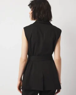 Petite Belted Blazer Vest*White House Black Market Clearance